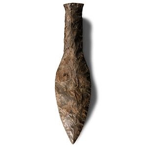 Large Stone Age Danish Knapped Flint Dagger