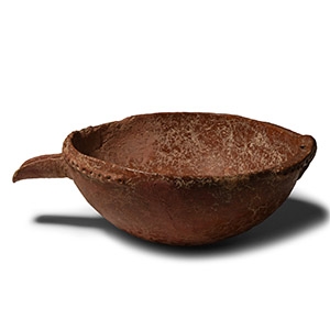 Cypriot Red Polished Ware Bowl with Spout