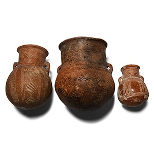 Cypriot Red Polished Ware Jar Group