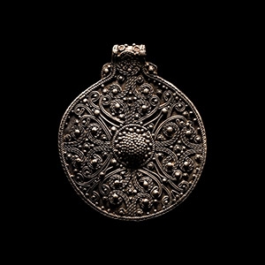 Viking Age Scandinavian Silver Filigree Pendant