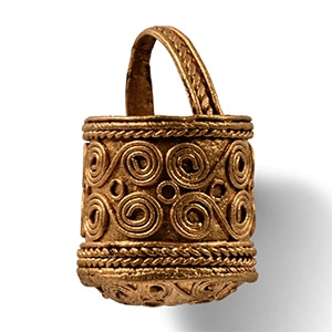 Pre Viking Scandinavian Gold Aroma Bucket Pendant