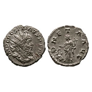 Ancient Roman Imperial Coins - Postumus - Moneta AE Antoninianus
