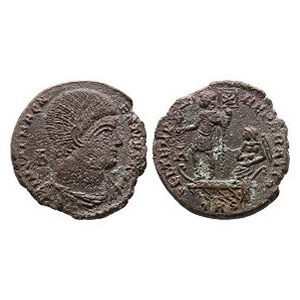 Ancient Roman Imperial Coins - Magnentius - AE Nummi