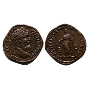 Ancient Roman Imperial Coins - Pertinax - AE Paduan Imitation Sestertius