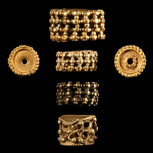 Western Asiatic Granulated Gold Bead Set