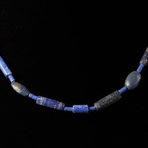 Bactrian Style Lapis Lazuli Bead Necklace