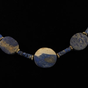 Bactrian Style Lapis Lazuli Bead Necklace String
