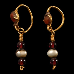 Roman Gold Drop Earrings