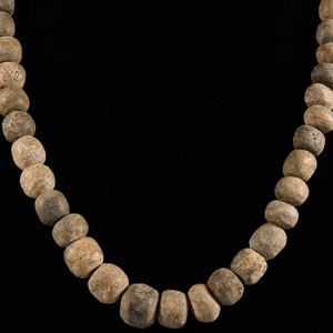 Natural History - Woolly Mammoth Bone Bead Necklace String