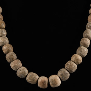 Natural History - Woolly Mammoth Bone Bead Necklace String
