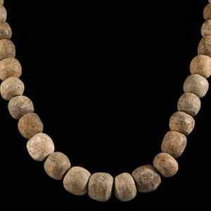 Natural History - Woolly Mammoth Bone Bead Necklace String