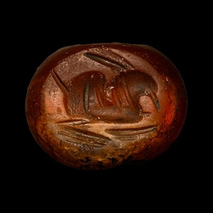 Sassanian Stone Seal with Animal