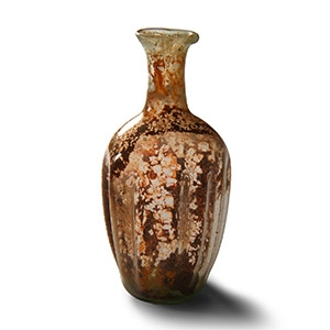 Roman Ribbed Glass Vessel