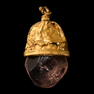 Viking Age Gold Elf Shot Pendant