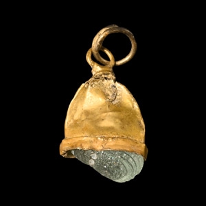 Viking Age Gold Elf Shot Pendant