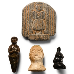 Group of Stone Figurines