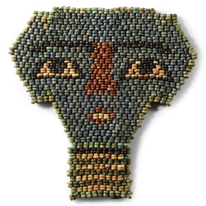 Egyptian Faience Mummy Bead Mask