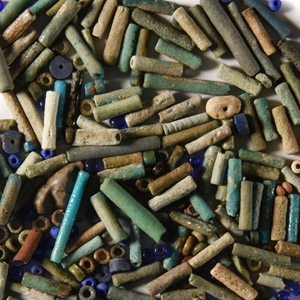 Egyptian Faience and Glass Bead Group