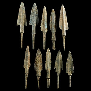 Luristan Bronze Arrowhead Group