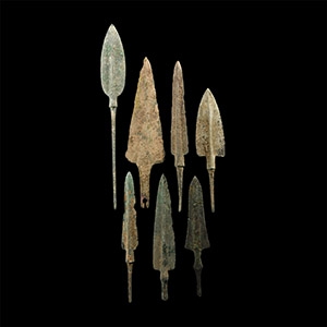 Luristan Bronze Arrowhead Group