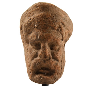 Greek Terracotta Head of Zeus