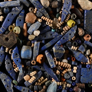 Western Asiatic Mixed Stone and Faience Bead Group