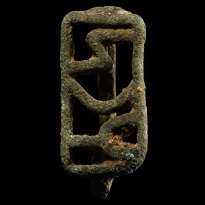 Bactrian Inscribed Bronze Openwork Seal