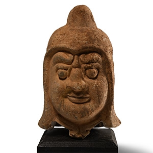 Large Chinese Song Soldiers Head with Helm