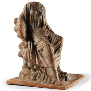 Greek Style Tanagra Torso Statue