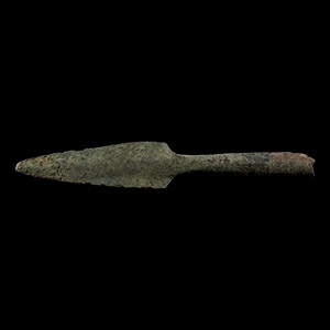 Luristan Bronze Socketted Spearhead