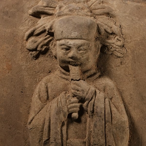 Chinese Song Terracotta Tile with Philosopher