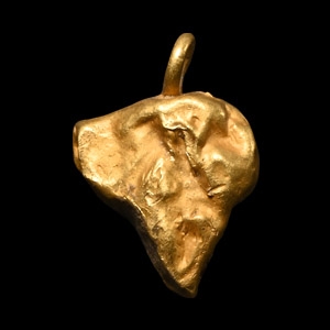 Viking Age Gold Animal Head Pendant
