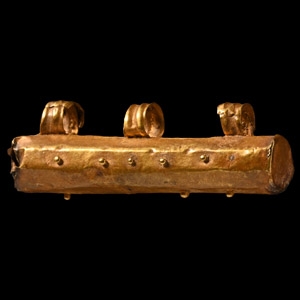 Late Roman Gold Amulet Case Pendant