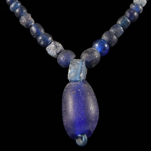 Roman Blue Glass Bead Necklace String