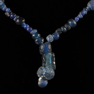 Roman Blue Glass Bead Necklace String