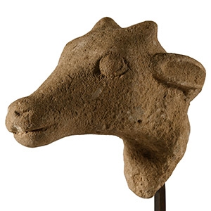 Cypriot Limestone Head of a Deer