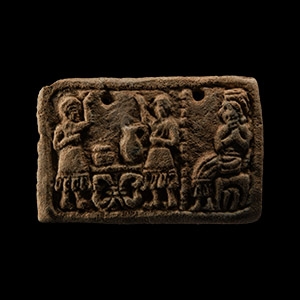 Sumerian Faience Plaque
