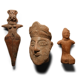 Mixed Terracotta Figure Group