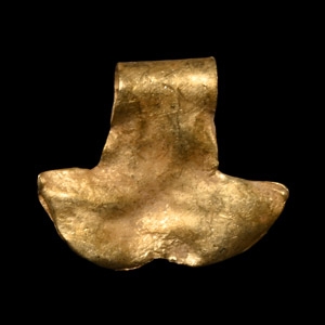 Viking Age Gold Axe-Shaped Pendant