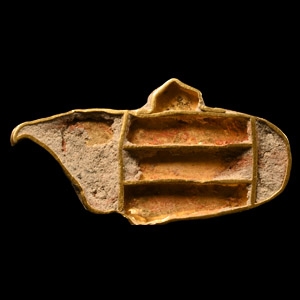 Viking Age Gold Cloisonné Animal-Shaped Pendant