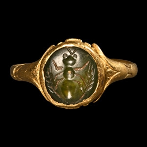 Renaissance Gold Ring with Reused Ancient Roman Gemstone