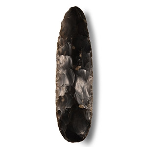 Exceptionally Large Stone Age Knapped Flint Axehead