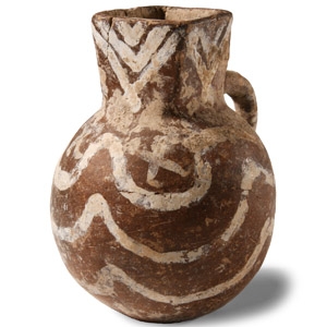 Western Asiatic White Painted Pottery Vessel