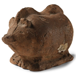 Greek Terracotta Figure of a Boar