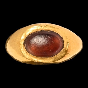 Roman Gold Ring with Cabochon