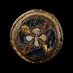 Late Anglo-Saxon Gilt Bronze Cloisonne Brooch