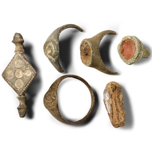 Roman Plate Brooch and Ring Fragments