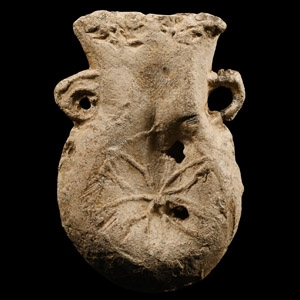 Medieval Somerset Lead Pilgrims Holy Water Ampulla
