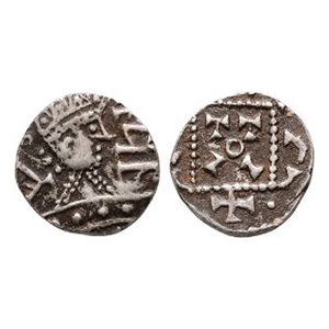 Anglo-Saxon Coins - Primary Phase - Series C1 - Runic AR Sceatta