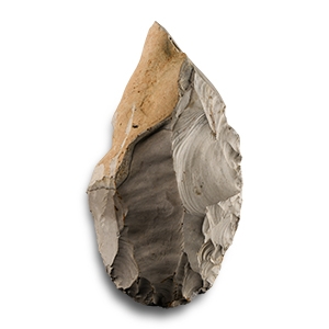 Stone Age Trossencourt Grey Knapped Flint Handaxe